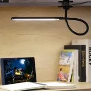 LED desk lamp, bedside reading, night clip on lamp, USB powered and dimmable US