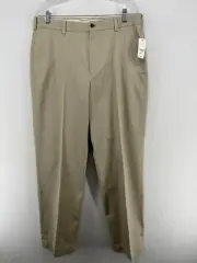 BROOKS BROTHER Pants Mens 34x30 346 Clark Advantage Chino Wrinkle Free Beige NEW