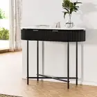 Console Table 2 Drawers 100CM Modern Furniture Home Decor Living Room Stor -WHBK