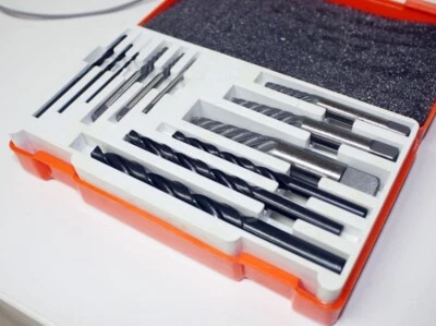 12PC Rigid Screw Extractor Set Easy Out Removal Broke Bolts Screws Drill Bits