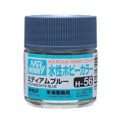Gunze Mr.Hobby SEMI GLOSS 10ml BOTTLE Acrylic IMMEDIATE BLUE H-56~NEW