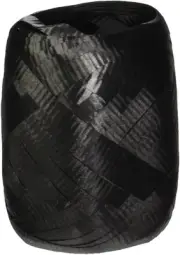 BCE1226 Curl Keg Black Crimped Splendorette Ribbon