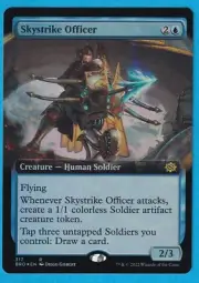 [Foil] Skystrike Officer (Extended Art) - The Brothers' War (BRO)