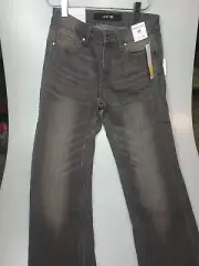 Joe's Jeans Kids Brixton Brushed Back Slim Straight Knit Denim Grey-Size 12