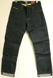 PRPS Goods & Co. Mens Barracuda Selvedge Denim Low Front Rise Jeans Size 30W 34L