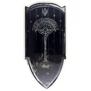 Lord of the Rings Logo Gondor Shield Domed Transparent Car Decal Sticker Emblem