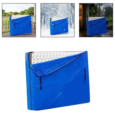 210D Blue Mattress Storage Bag Waterproof Dustproof Cover for Outdoor Use