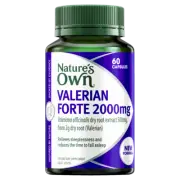 Nature's Own Valerian Forte 2000mg 60 Capsules Relieves Sleeplessness