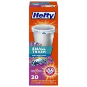 Hefty Small Garbage Bags, Drawstring, Fabuloso Scent, 4 Gallon, 20 Count, Trends