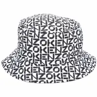 在飛比找Yahoo奇摩購物中心優惠-KENZO 雙面可用字母印花漁夫帽(黑色)