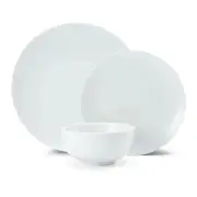 Mikasa Chalk 12 Piece Porcelain Dinner Set White