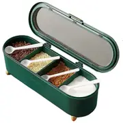 Nordic Style Seasoning Jar Box Creative Seasoning Box Multi-Grid Household Seasoning Bottle Seasoning Storage Box Sugar MSG Bottle Salt Box