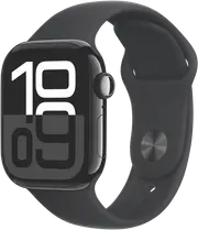 Apple Watch Series 10 GPS 42mm Jet Black Aluminium - Black Sport Band - S/M