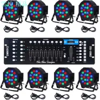 在飛比找蝦皮購物優惠-✨Led 舞檯燈 DMX,8 件 18x3W RGB Par