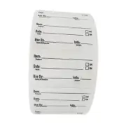 2x1 Dissolvable Labels for Food containers, Dissolvable Food Labels 250 Black