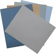 NUOBESTY Versatile Wet Dry Sandpaper Sheets 9x11 Inch Silicon Carbide Sandpaper Set for Glass Wood Automotive Assorted Grits (1000/2500/4000/5000/7000)