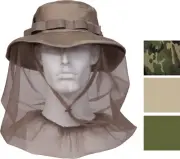 Netting Boonie Hat offers Full Mosquito & Bug Protection Bucket Hat