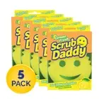 5 x Scrub Daddy Lemon Fresh Sponge Scratch Free Cleaning Scrubber Shark Tank