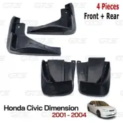 For Honda Civic Dimension Sedan 2001 04 Front Rear Splash Guards Mud Flaps
