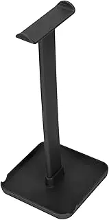 Headset Stand, Premium ABS Headphone Holder Bright Colour Safe Stable for Office for Desk for Home(Black)