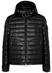 Moncler Lauros Quilted Shell Jacket - Black - 4, Men's Designer Shell Jacket, Male - 4 4