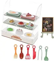 UPKOCH Dollhouse Miniature Cake Stand Miniature Bakery Cake Display 's Play Kitchen Role Playing Game Educational Toy