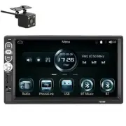 7in Car Radio Stereo Bluetooth For Apple Carplay Android Auto USB AUX Camera