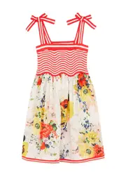 Zimmermann Kids Alight Knitted and Chiffon Dress - Multicoloured - 10YR (10 Years) 10YR (10 years)