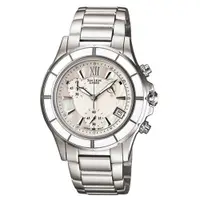 在飛比找PChome24h購物優惠-CASIO SHEEN系列 極光盛宴都會陶瓷晶鑽腕錶(白)