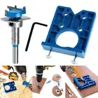 35mm Concealed Hinge Hole Jig Kitchen Cabinet Doors With Drill Bit Tool Set DQ