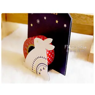 maste【 MKT173-D 白兔 紙膠帶 】日本進口 MARK'S 吊飾 交換禮物 聖誕樹裝飾 菲林因斯特