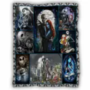The Nightmare Before Christmas Blanket, Cartoon Movie Fleece, Sherpa Blanket