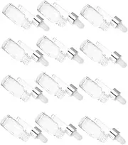 PAMINGONO 12Pcs Light Glass Essential Oil Dropper Bottles Small Empty Bottles with Ring Top for Practical Aromatherapy Use