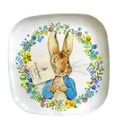 Beatrix Potter Peter Rabbit Melamine Easter 10" Dinner Plate Set of 4 Floral NEW
