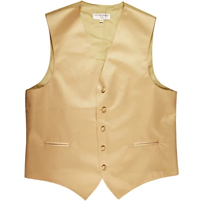 New Men's Formal Tuxedo Vest Waistcoat only solid beige wedding prom