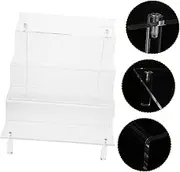FELTECHELECTR Acrylic Display Stand for Perfume and Cupcake Multi Tier Riser Shelf Figures Cake Stands for Dessert and Practical Design for Efficient Organization