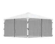 CANOPIA - Netting Set for Palermo 4.4 x 2.2 Gazebo Black. Net Only.