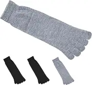 MERRYHAPY 2 Pairs Five-toed Separation Socks Toe Sock Women Toe Separator Socks Split Toe Socks Unisex Toe Sock Casual Socks Individual Toe Socks Toe Socks Sport Socks Cotton