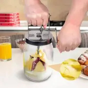 Hand Crank Butter Churner Manual Butter Maker Cream Mixer Silicone Food1812