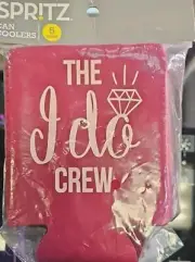 Spritz Bridal CAN COOLERS Party Favors "The I Do Crew" 5 qty New