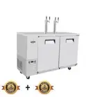 Keg Cooler 2 Door 390L Atosa Stainless Steel Fridge Refrigerate Beer Drinks