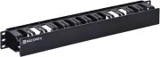 1U 19 Inch Plastic Server Rack Mount Cable Management Duct Raceway with Panel Co