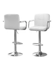 [Artiss] Bar Table and Stools Set in White
