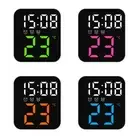 Creative Wall Mounted Clock Featuring Voice Activation and Date Display