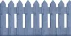 COUNTRY PICKET FENCE LIGHT BLUE SCULPTURED WALLPAPER BORDER