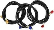 TINEASUR 3pcs Car Air Conditioner Pipe Repair Kit Low Loss Charging Hose for Manifold Gauge Hose