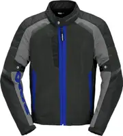Spidi Tek Net Motorcycle Jacket, black-grey-blue, Size M for Men Black Grey Blue