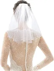 [Evechole] Wedding Veil Bridal Veil Wedding Veil for Bride Bachelorette Veil Wedding Veil for Brides Wedding Veils for Women White Veil Accessories