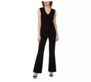 BUFFALO by David Bitton Ladies' Ponte Sleeveless Jumpsuit, Black, Large AH