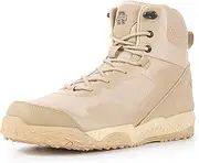 [RIQTEL] Men's Waterproof Lightweight Military and Tactical Boots Hiking Boots Work Boots Side Zipper Combat Boots